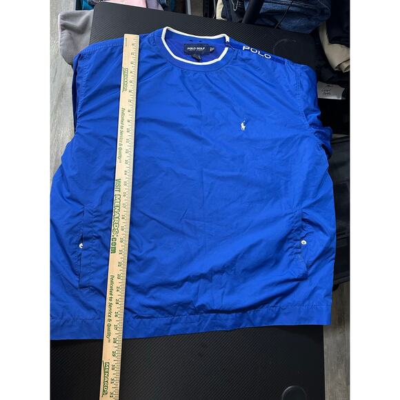 Vintage Polo Golf Ralph Lauren Windbreaker Pullover Blue Size XL - Picture 5 of 11